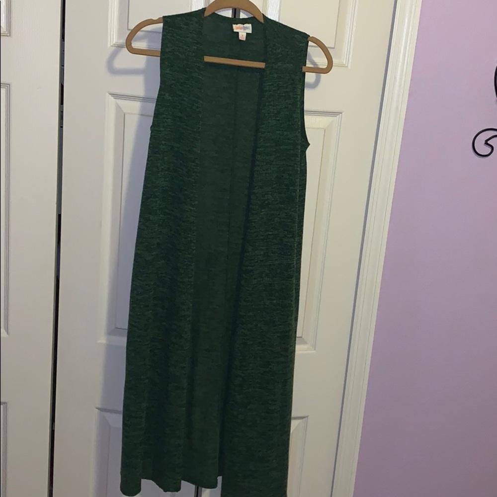 Long sleeveless vest